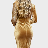 Teresa | Vestido midi brilhante