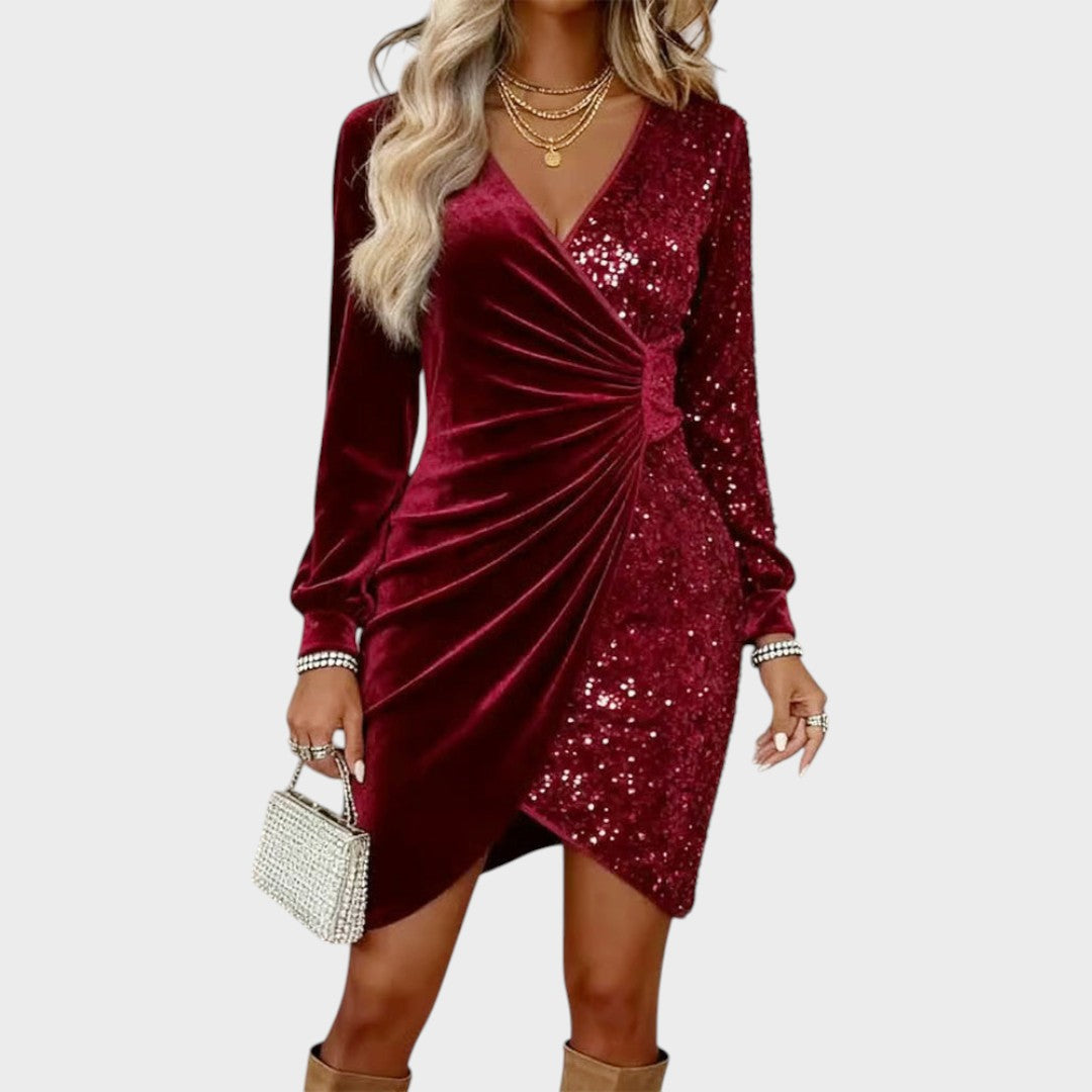 Teresa | Vestido midi brilhante