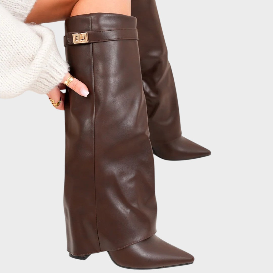 Luana |  Botas altas de couro