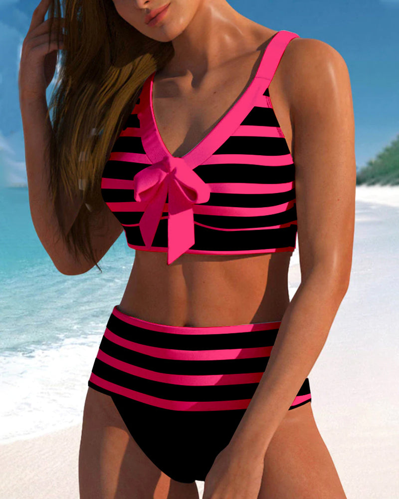 Laluna Gestreifter Bikini