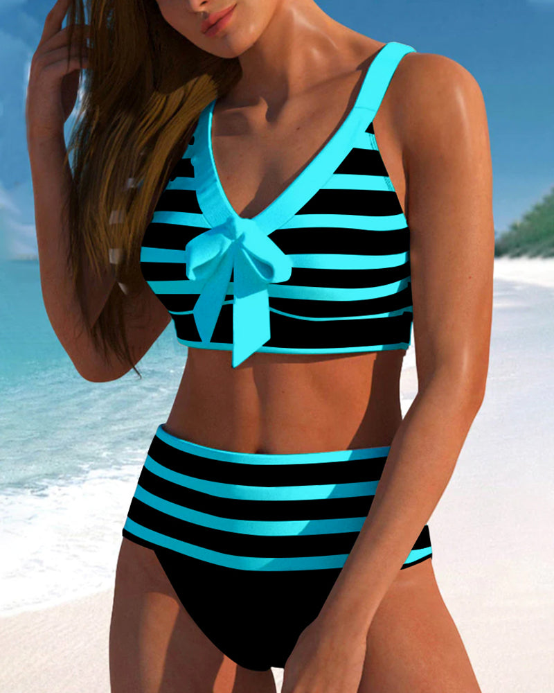 Laluna Gestreifter Bikini