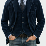 Tomas | Conjunto de 2 peças: Blazer e Cardigan em Veludo