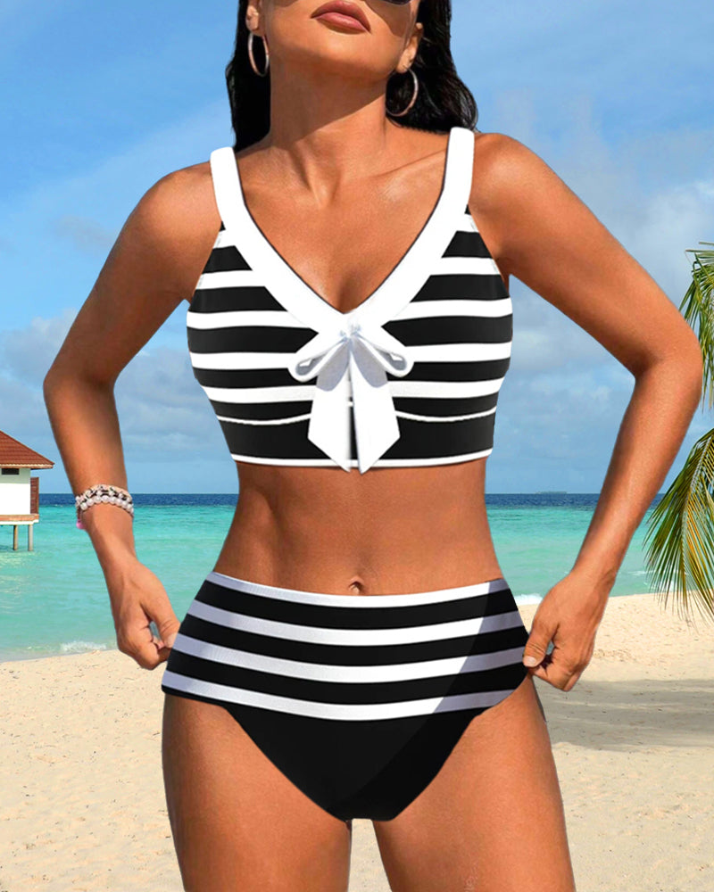 Laluna Gestreifter Bikini