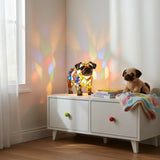 Pug - Lâmpada em Vitral