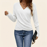 Clarissa™ | Top elegante e envolvente com decote em V.