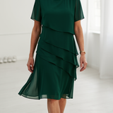 Juliette – Vestido Elegante Fluido com Folhos