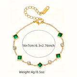 Pulseira Carolina com Esmeralda