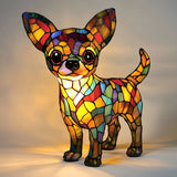 Chihuahua - Lâmpada em vitral