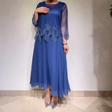 Matilde | Vestido elegante com camada superior brilhante