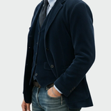 Tomas | Conjunto de 2 peças: Blazer e Cardigan em Veludo