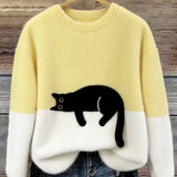 Maria | Sweatshirt para mulher com estampado de gato