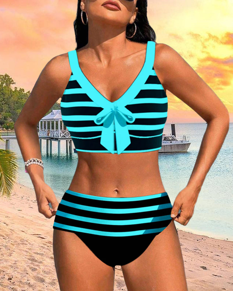 Laluna Gestreifter Bikini