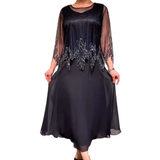 Matilde | Vestido elegante com camada superior brilhante