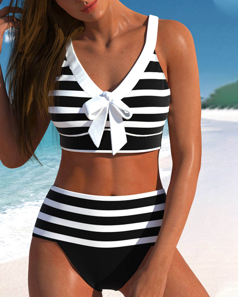 Laluna Gestreifter Bikini