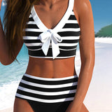 Laluna Gestreifter Bikini