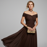 Helena - Vestido longo floral com decote em V