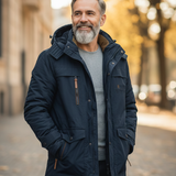Bruno – Casaco masculino de inverno em fleece, feito com mistura de lã premium
