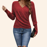 Clarissa™ | Top elegante e envolvente com decote em V.