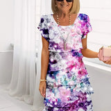 Françoise – Vestido Elegante Fluido com Folhos