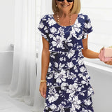 Monique – Vestido Elegante Fluido com Folhos