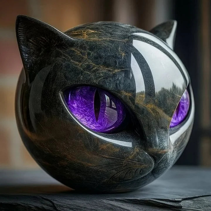 Gato Preto - Escultura Mística