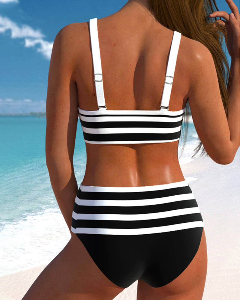Laluna Gestreifter Bikini
