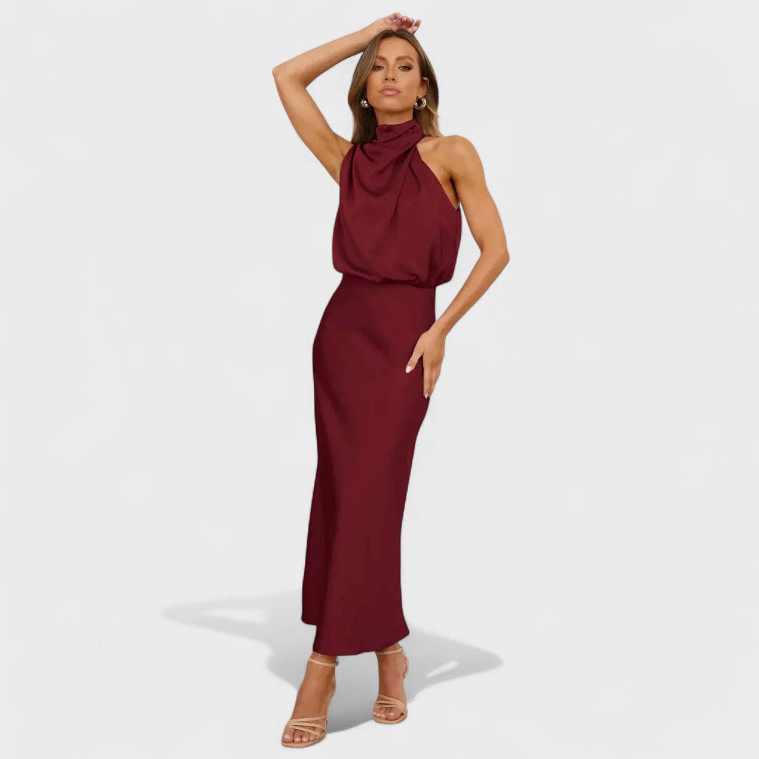 Alba - Vestido Satin Elegance - Ines Braga
