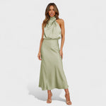 Alba - Vestido Satin Elegance - Ines Braga