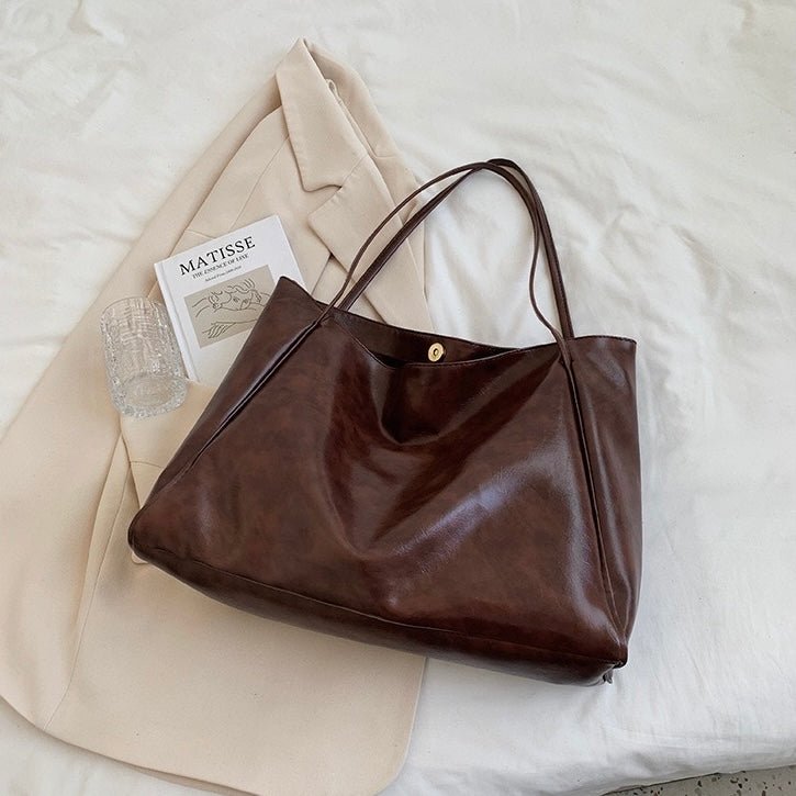 Amara | Bolsa De Couro Retro Elegante Versátil Alta Qualidade - Ines Braga
