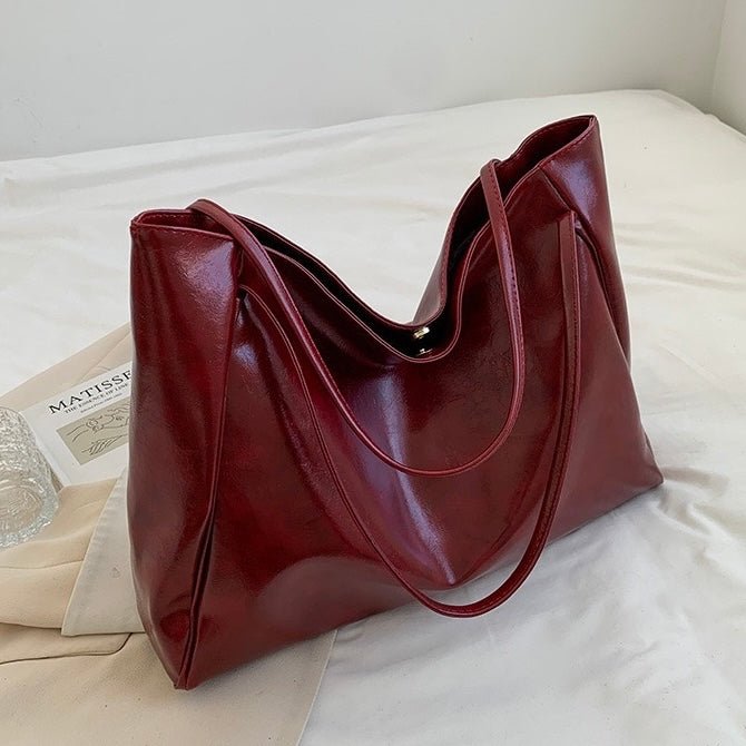 Amara | Bolsa De Couro Retro Elegante Versátil Alta Qualidade - Ines Braga
