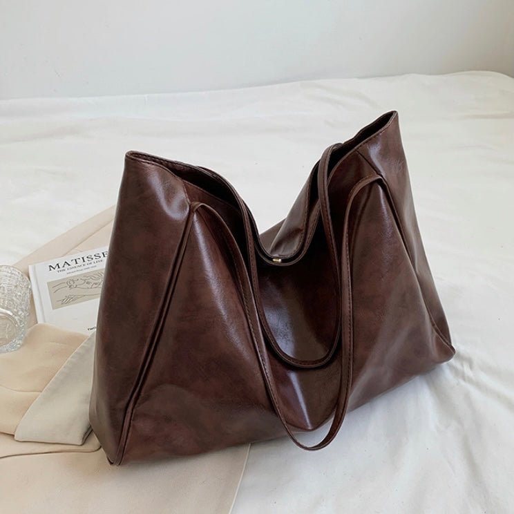 Amara | Bolsa De Couro Retro Elegante Versátil Alta Qualidade - Ines Braga