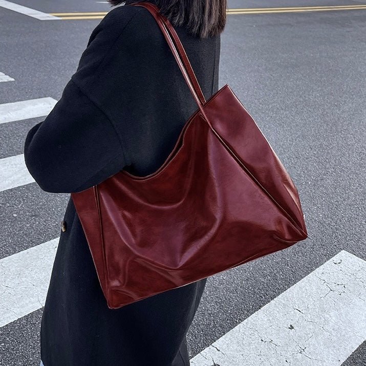 Amara | Bolsa De Couro Retro Elegante Versátil Alta Qualidade - Ines Braga