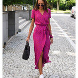 Amelie – Vestido Midi Floral Ajustável e Confortável - Ines Braga