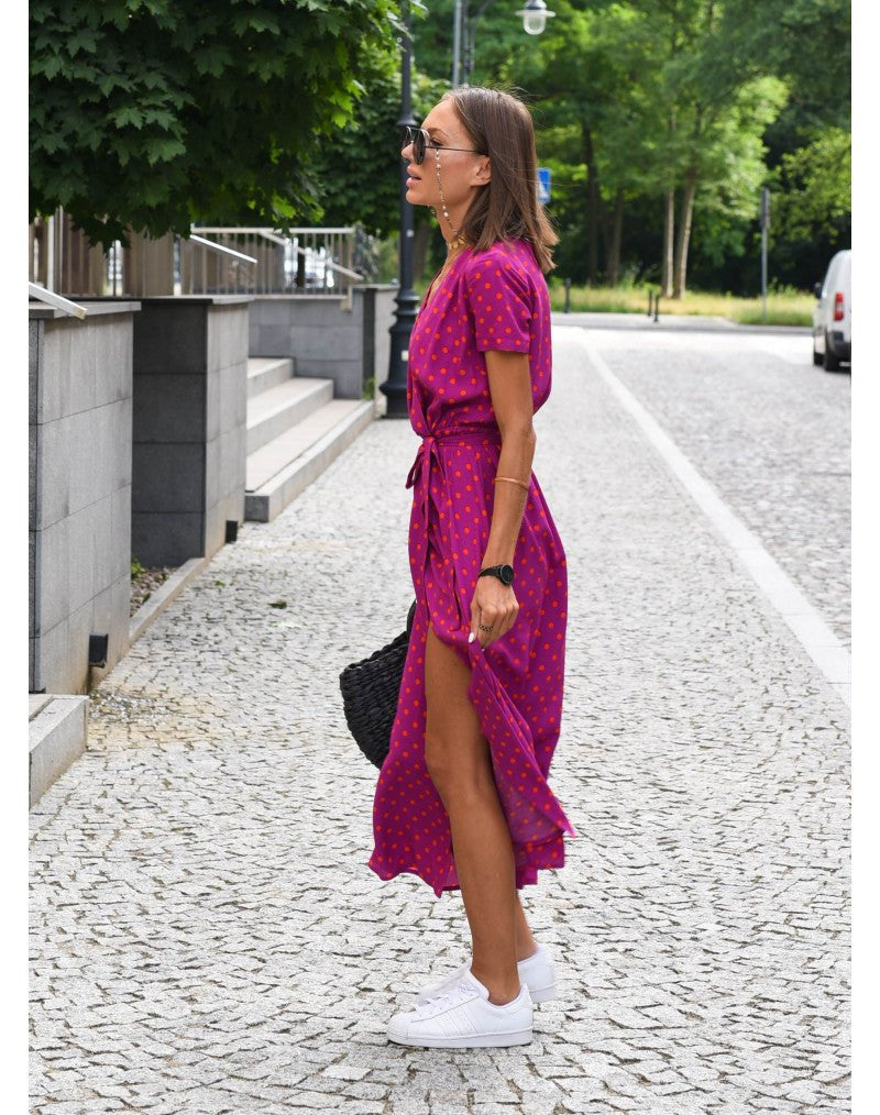 Amelie – Vestido Midi Floral Ajustável e Confortável - Ines Braga