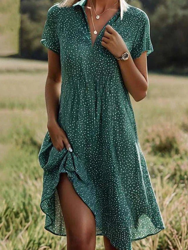 Ana Bela | Vestido Midi de Estilo Versátil e Feminino - Ines Braga