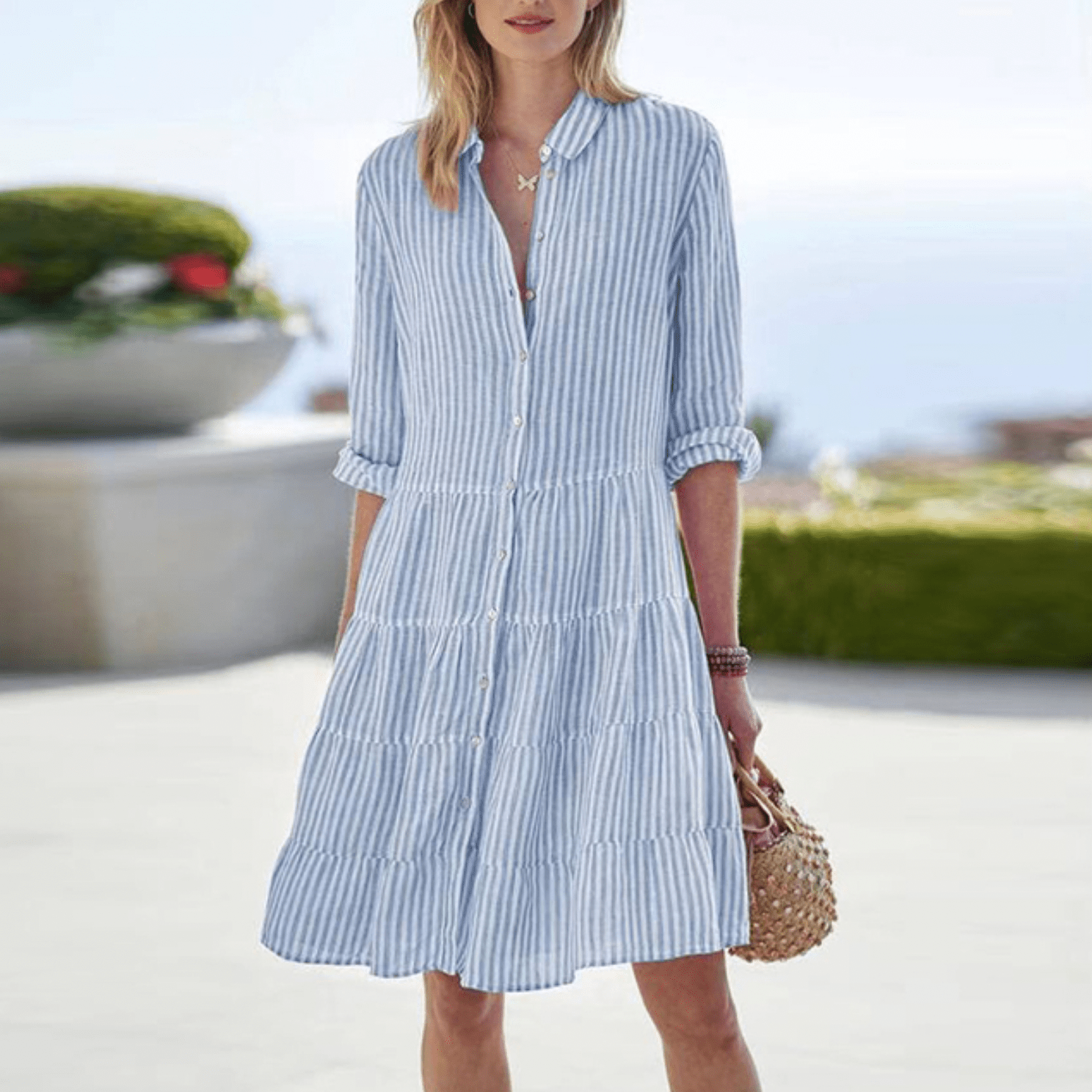 Anna – Vestido de Verão às Riscas - Ines Braga