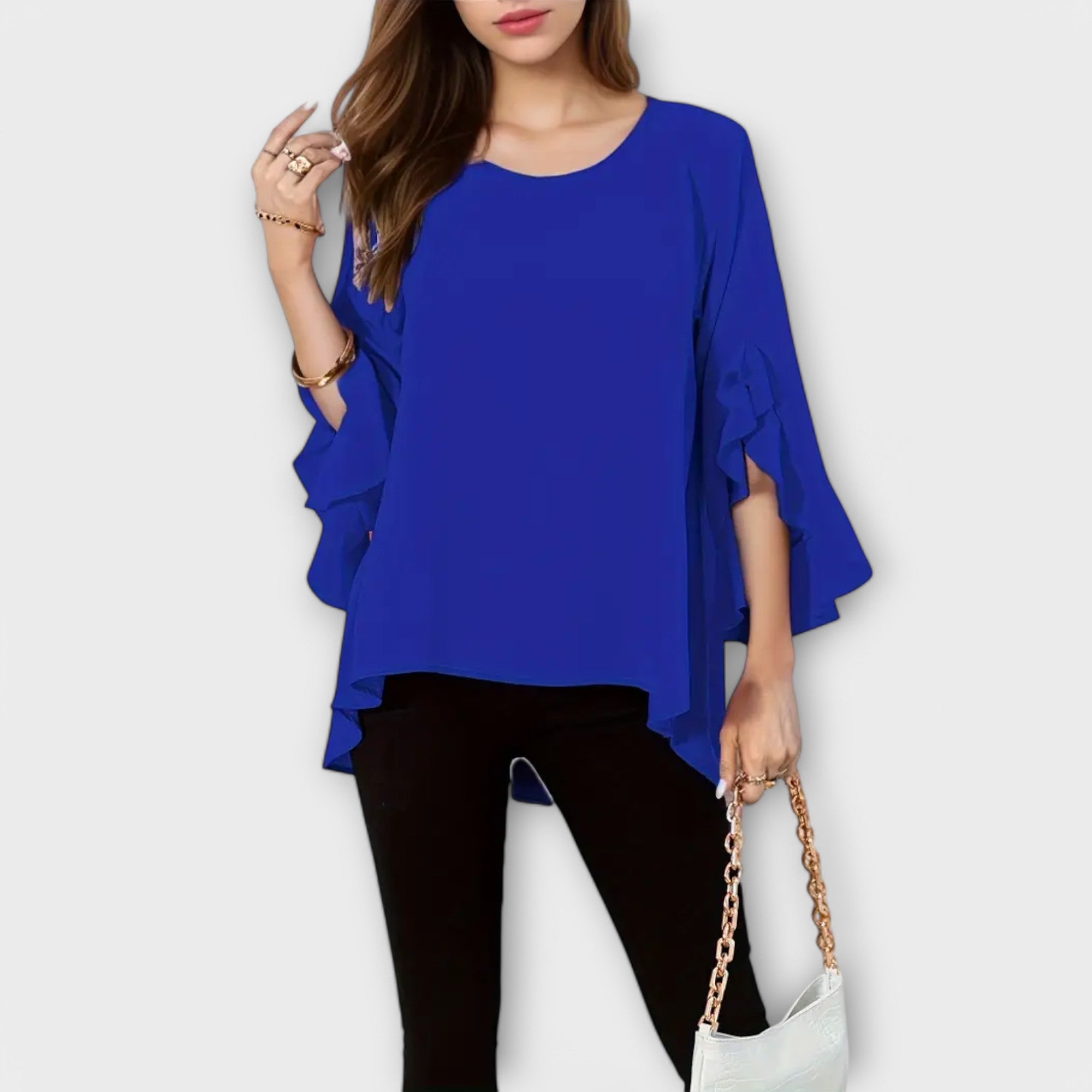 Aria - A blusa de primavera perfeita com um decote redondo - Ines Braga