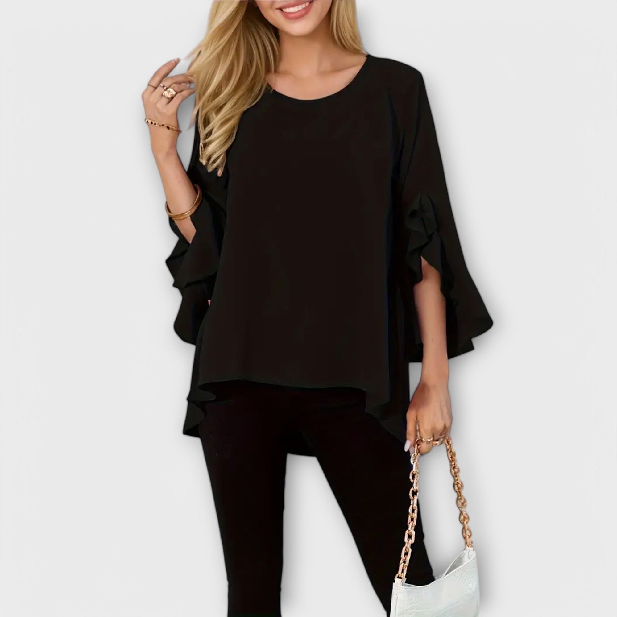 Aria - A blusa de primavera perfeita com um decote redondo - Ines Braga