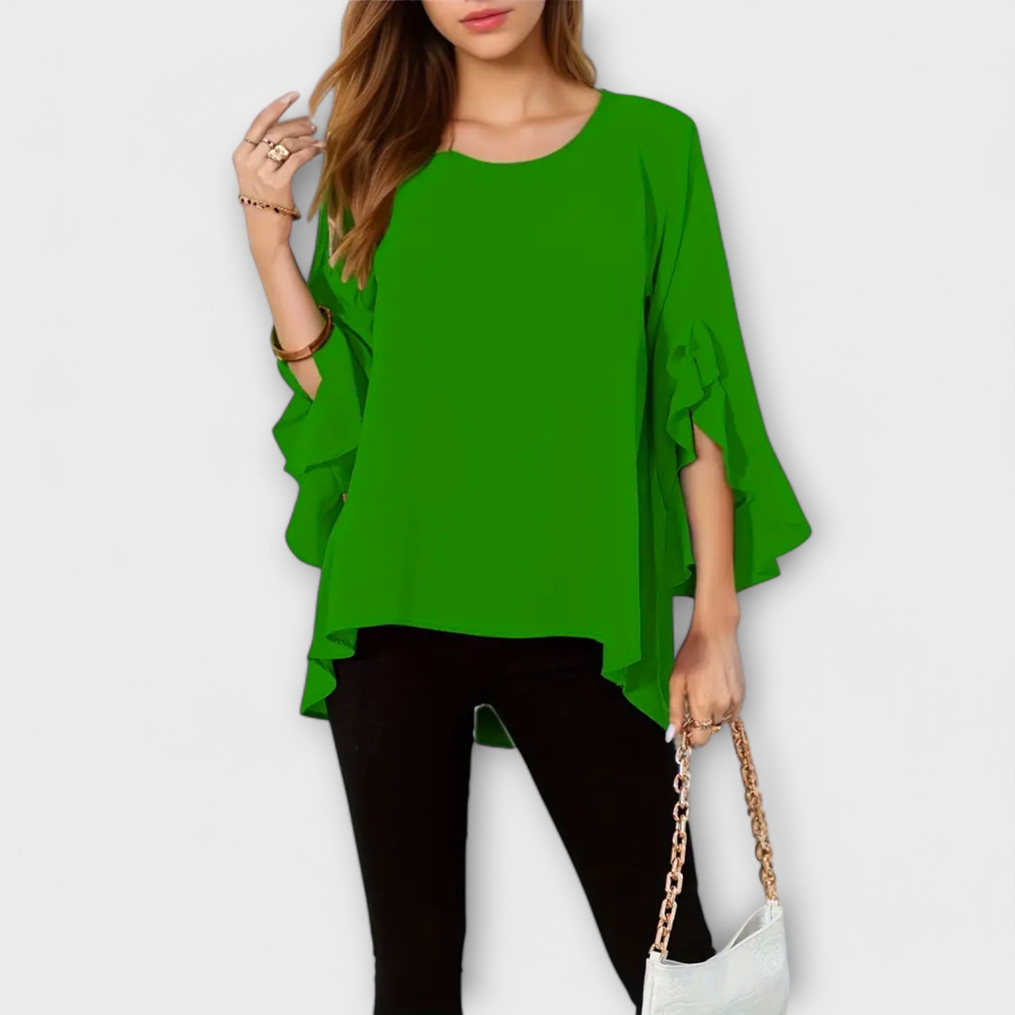 Aria - A blusa de primavera perfeita com um decote redondo - Ines Braga