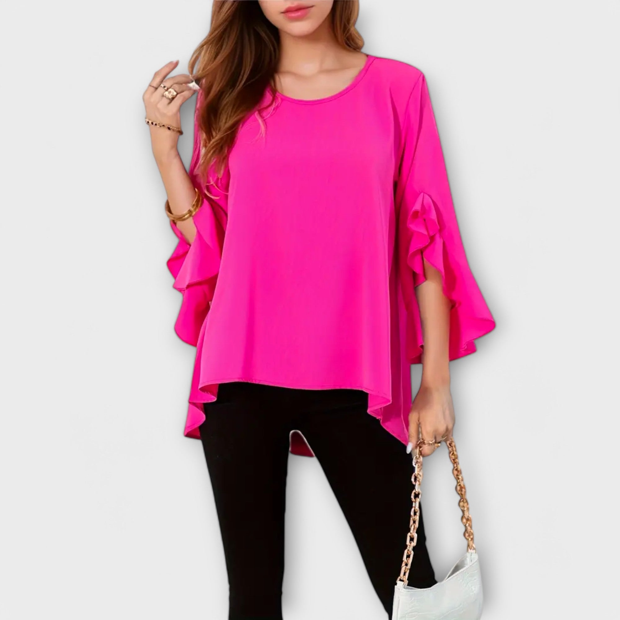 Aria - A blusa de primavera perfeita com um decote redondo - Ines Braga