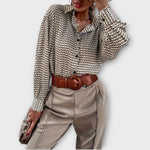 Ashley - Blusa Vintage de Manga Longa - Ines Braga