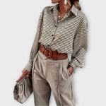 Ashley - Blusa Vintage de Manga Longa - Ines Braga