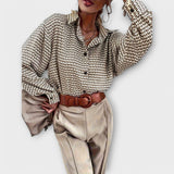 Ashley - Blusa Vintage de Manga Longa - Ines Braga