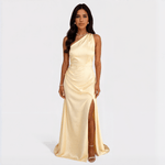 Aurelia - Vestido comprido de cetim - Ines Braga