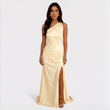 Aurelia - Vestido comprido de cetim - Ines Braga