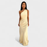 Aurelia - Vestido comprido de cetim - Ines Braga