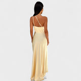 Aurelia - Vestido comprido de cetim - Ines Braga