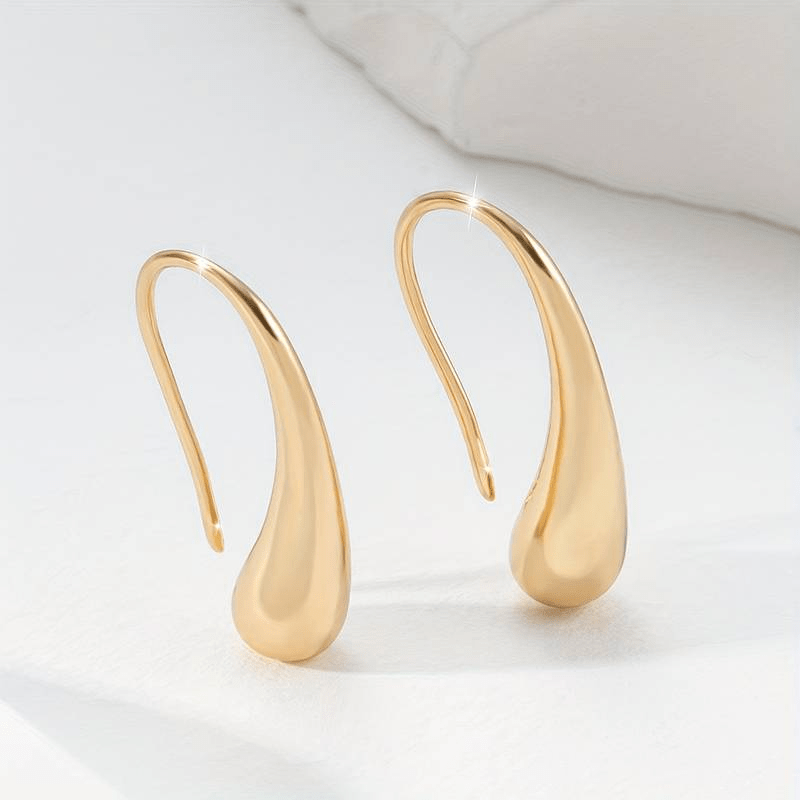 Aurora Joias Brincos Ouro Vintage Gota Elegantes Exclusivos - Ines Braga