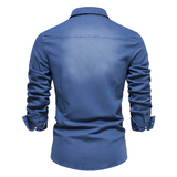 João | Camisa premium de algodão em denim