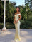 Bárbara | Vestido Maxi em Cetim sem costas - Ines Braga
